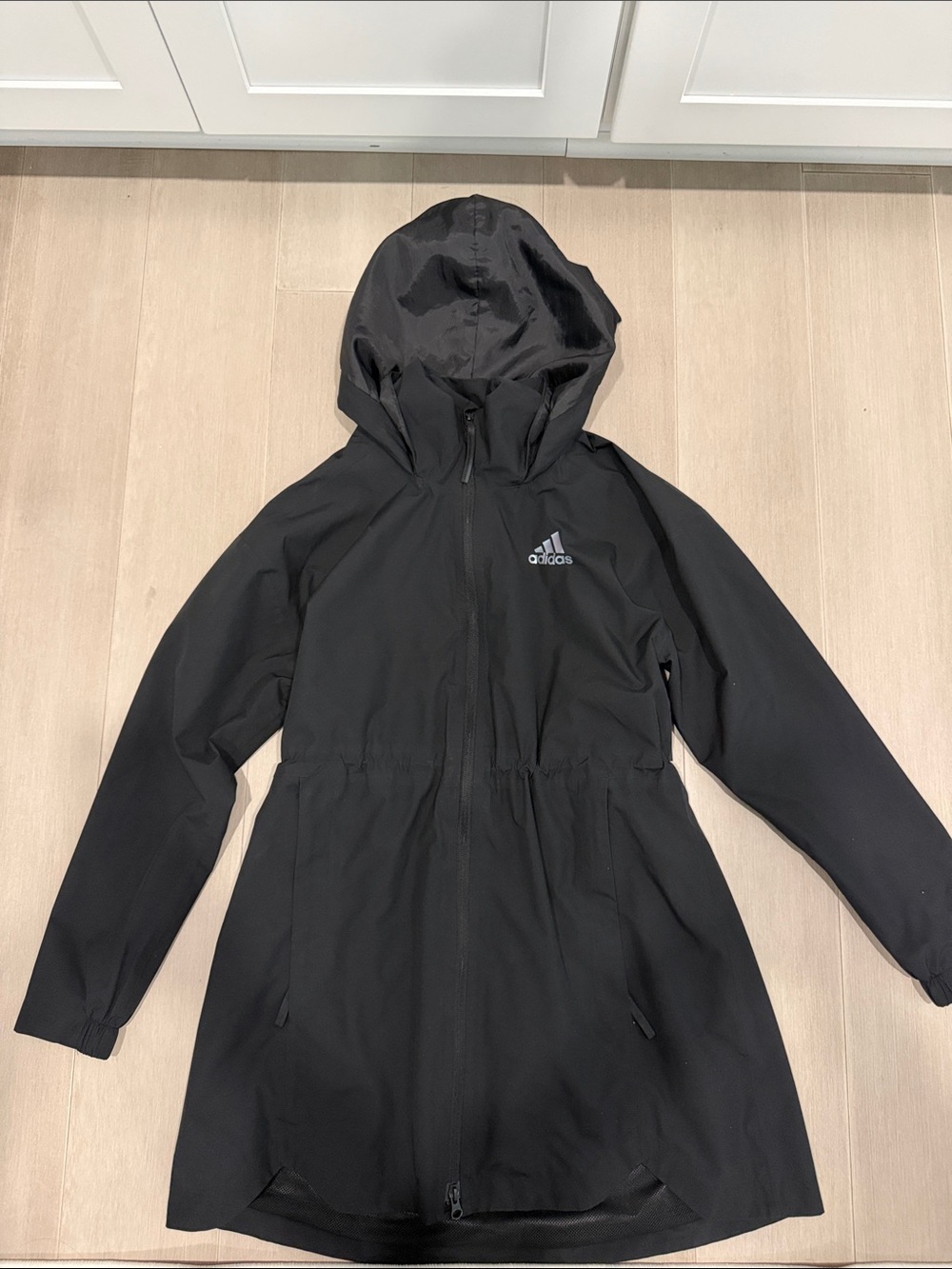 adidas Black Hooded Utility Parka Jacket